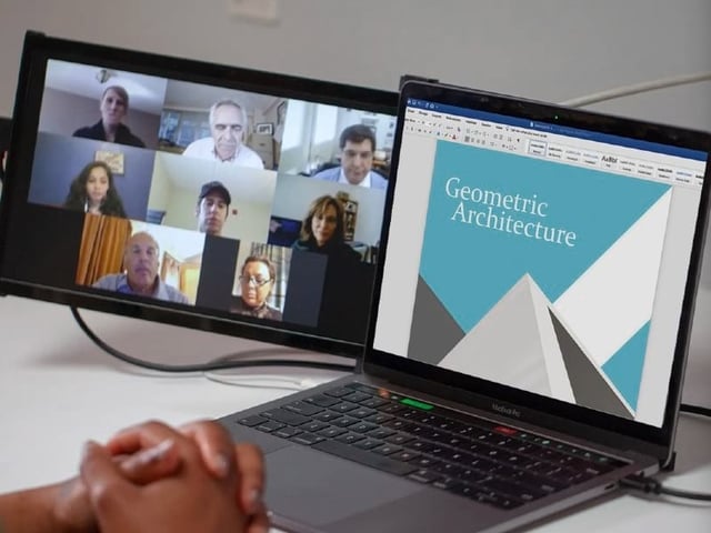Work from anywhere seamlessly with this dual laptop monitor and lifetime Microsoft license for Mac