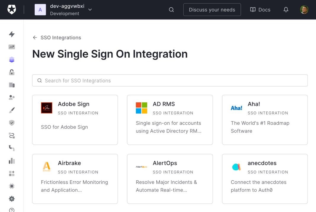 Auth0 single sign-on