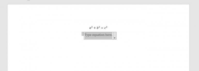 how to make math assignment in ms word