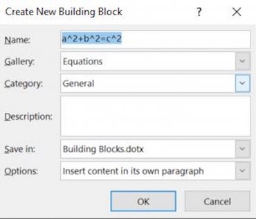 how to make math assignment in ms word