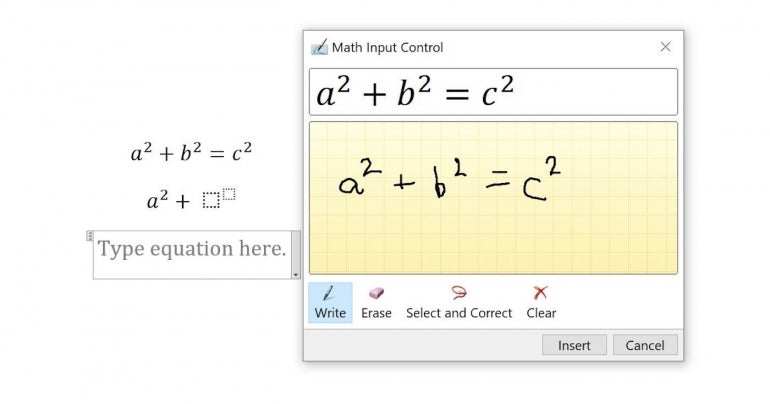 how to make math assignment in ms word