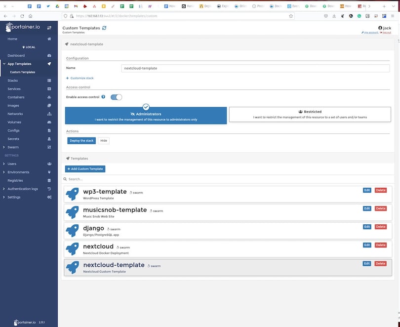 How to create a custom template in Portainer to ease Docker deployments ...