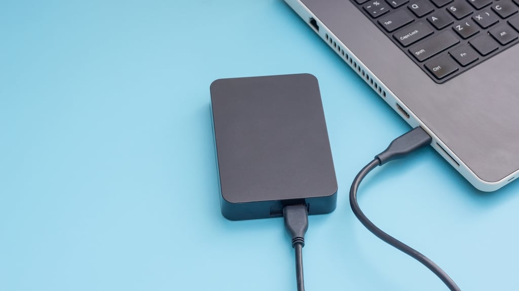 Take your important data everywhere with this external hard drive