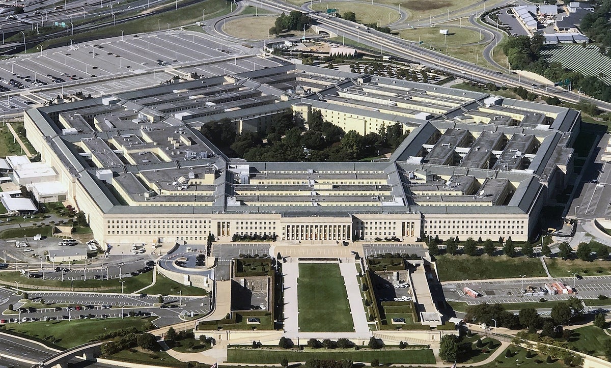 Photo of the Pentagon. 