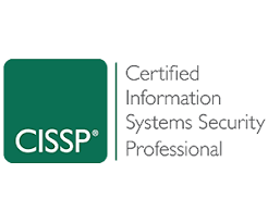 Certified Information System Security Professional certification logo.