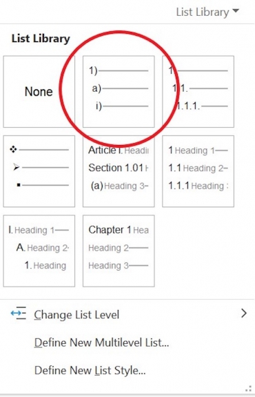 How to create a custom list style in a Microsoft Word document ...
