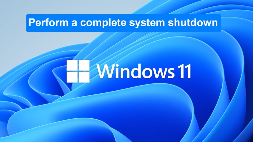 How to create shutdown shortcuts in Windows 11