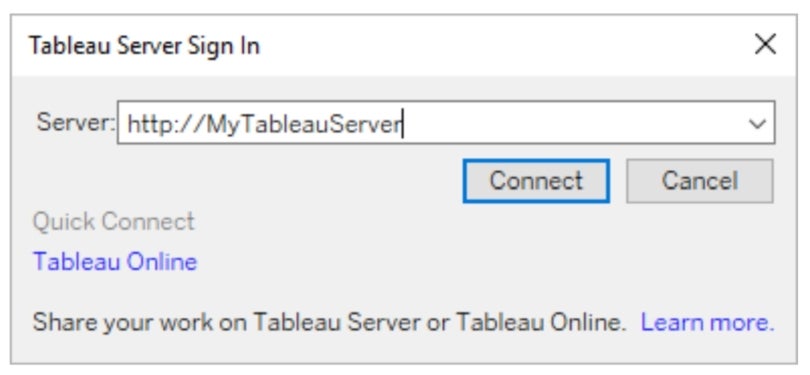 Sign in to Tableau Cloud