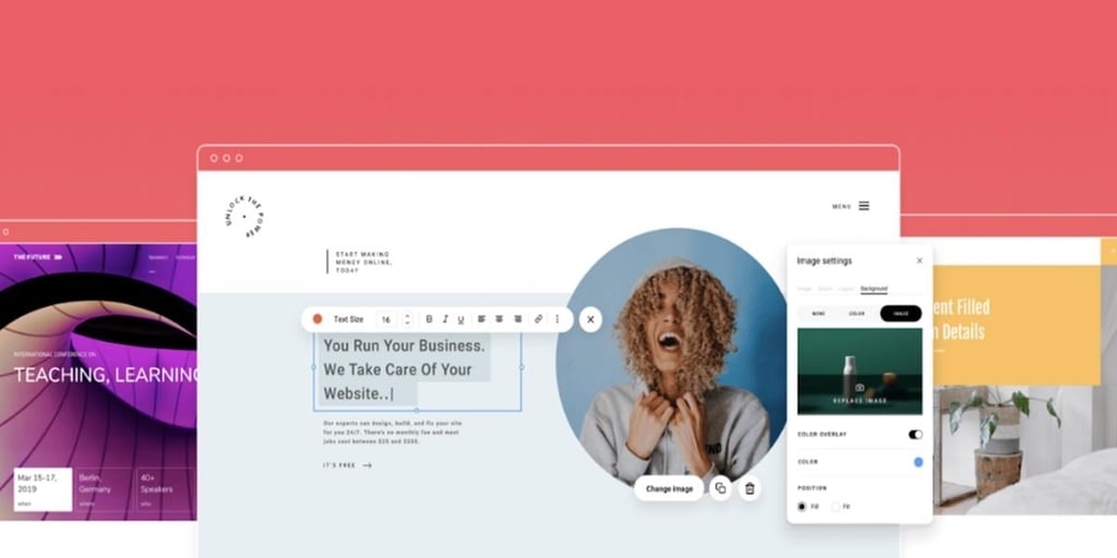 Build a website in just a few minutes, no code necessary