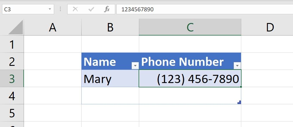 How to force a consistent phone number format in Microsoft Excel ...