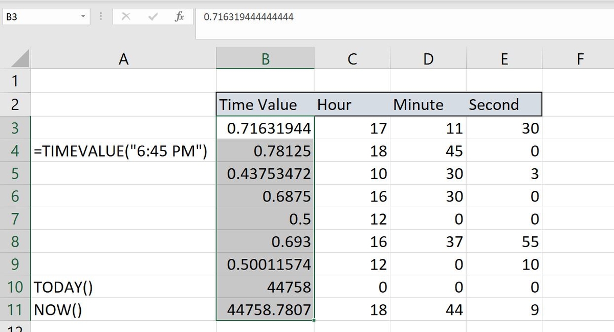 How to parse time values in Microsoft Excel | TechRepublic