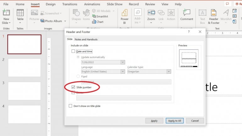 how to remove page numbers from powerpoint presentation