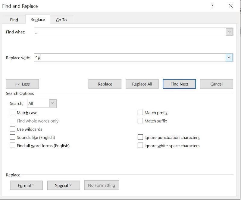 How to turn delimited content into a list in Word | TechRepublic