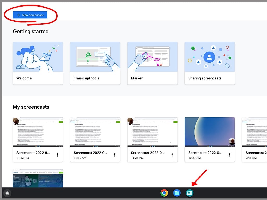 How to use the Screencast app for ChromeOS