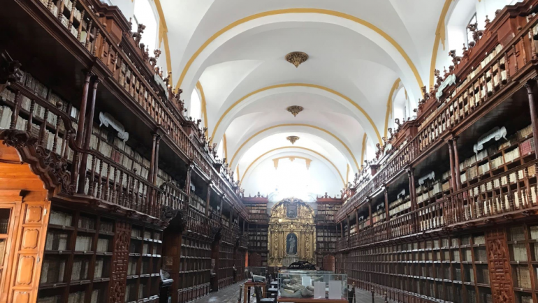 Palafoxiana Library in Puebla, Mexico