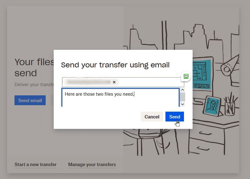 How to use Dropbox Transfer to securely share files with other people ...