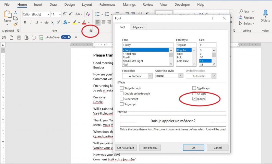 How to use hidden text to make one document do the work of two in ...