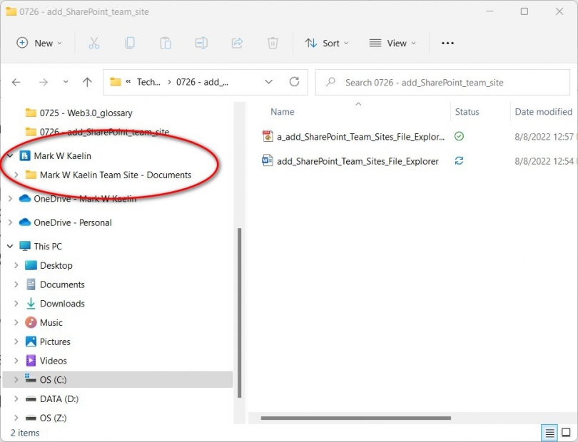 How to add SharePoint Team Sites to File Explorer in Windows 11