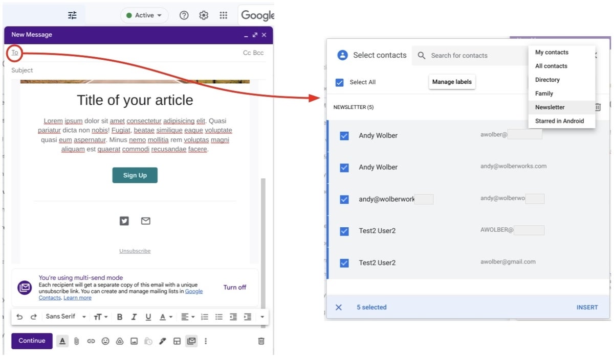 How to send mass emails from Gmail | TechRepublic