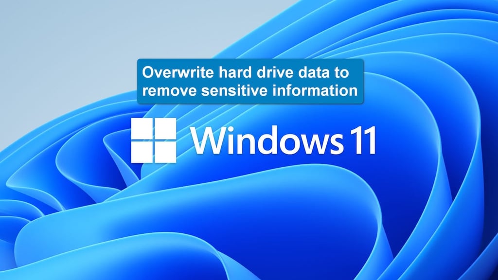 How to remove and overwrite all data on a hard drive for free in ...