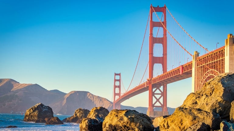 San Francisco Beach View At Golden Hour