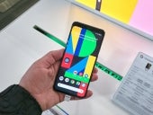 Google Pixel 4 phone in a hand
