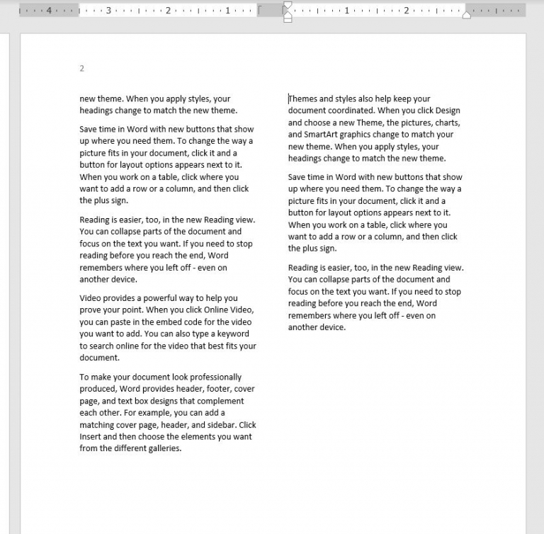 How to create newspaper columns in Microsoft Word