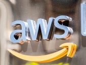 Close up of AWS sign at their offices in SOMA district.