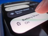 Close-up view of turning on battery share function on Google Pixel 7 Pro