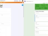 Jotform is on the left, and Google Forms is on the right.