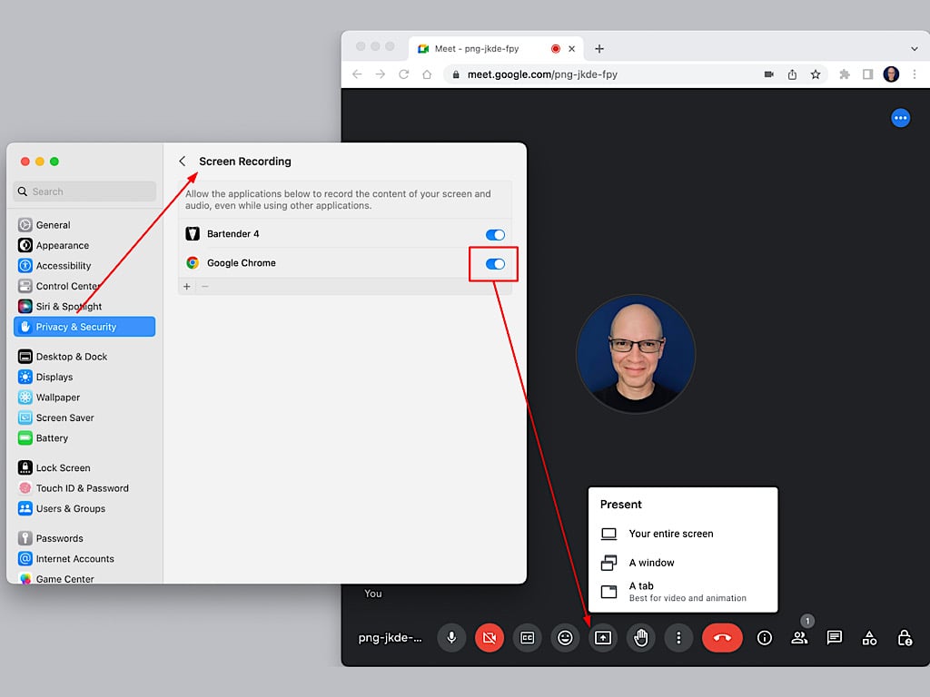 macOS Guide: Screen Sharing With Google Meet