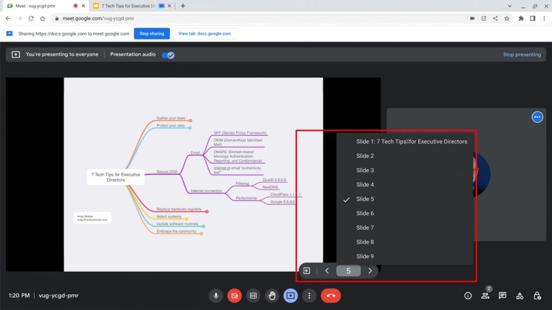 How to present google slides in google meet techrepublic