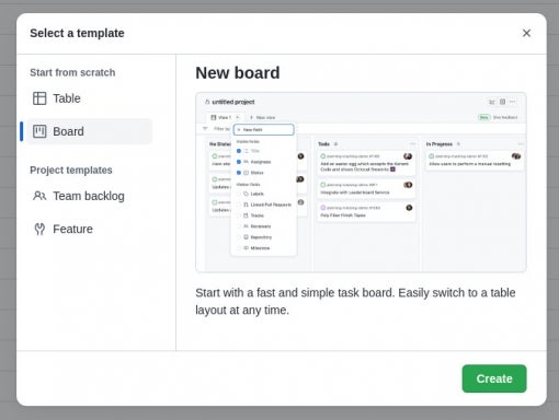 How To Create A Board With GitHub Issues