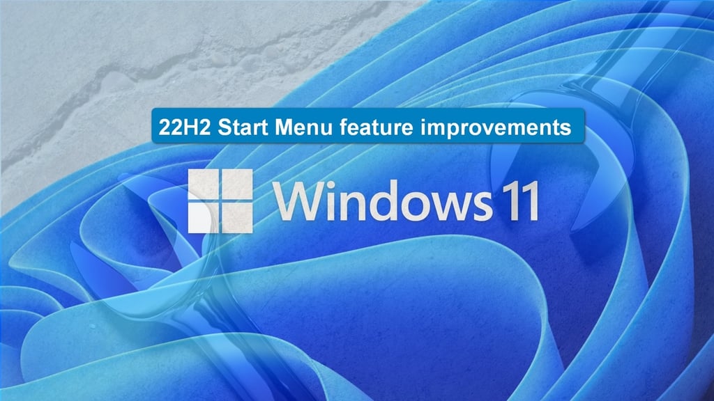 How to take advantage of Start Menu feature improvements in Windows 11 22H2