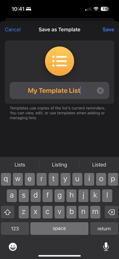 Re-using templates successful  Reminders is easy.