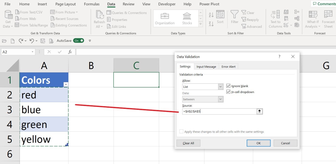 How to add color to a drop down list in Excel TechRepublic