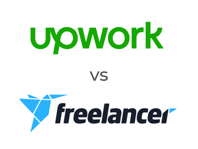 The Upwork and Freelancer.com logos.