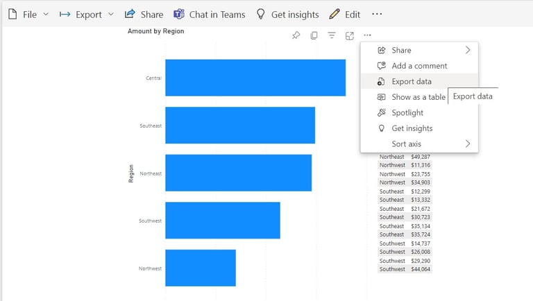 How to export Power BI to Excel (Guide with Examples)