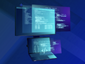 A computer running Linux.