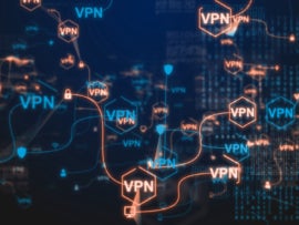 VPN, or virtual private network provides privacy, anonymity and security to users by creating a private network connection across a public network connection - 3D Illustration Rendering.