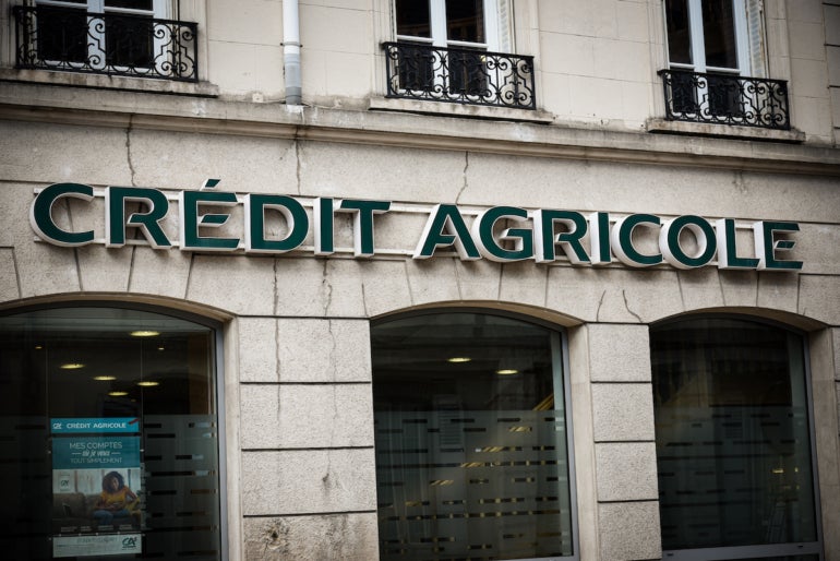 credit agricole signboard