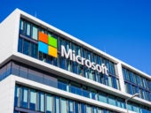 Microsoft logo on the Munich Microsoft building..