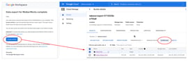 How to export Google Workspace data for your organization