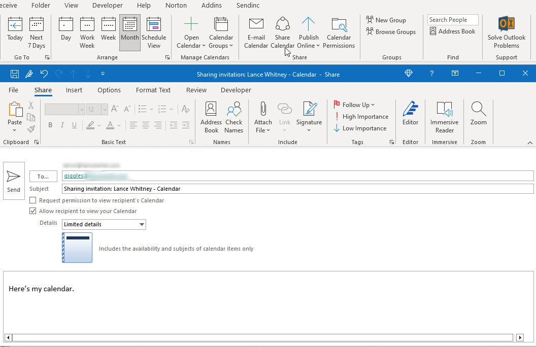 How to share your calendar in Microsoft Outlook | TechRepublic