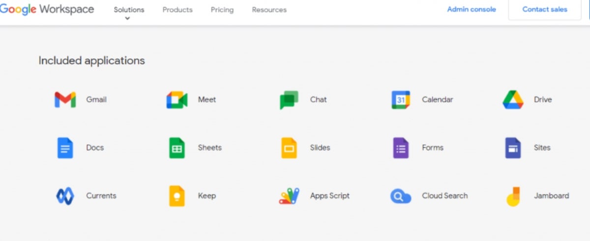 Apps to expect in Google Workspace.