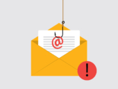 A phishing attack via email.