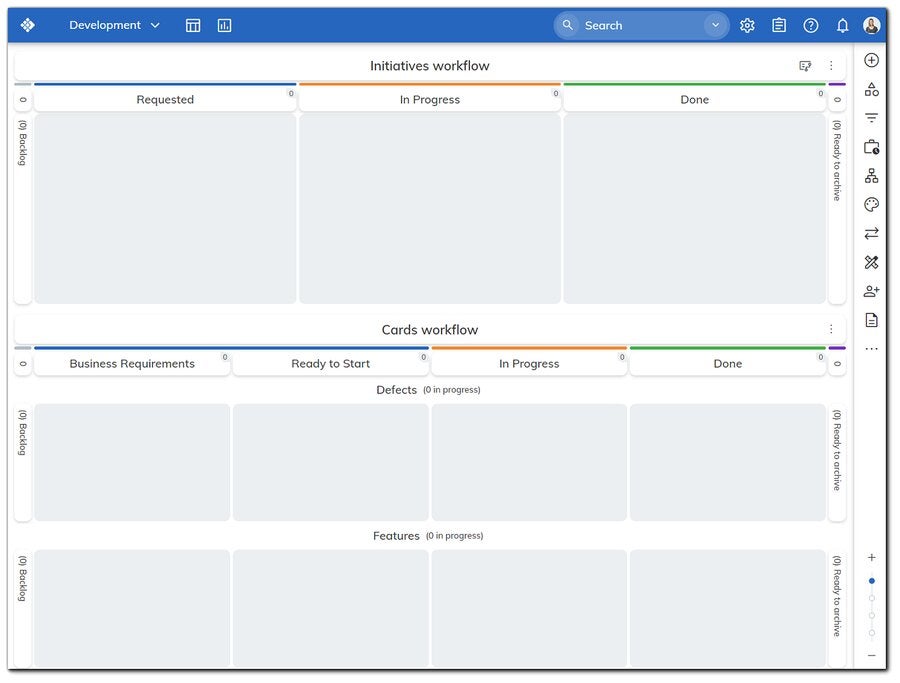 Businessmap Kanban board.