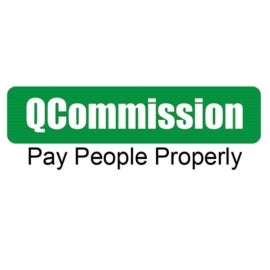 The QCommission logo.