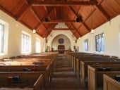 A church sanctuary.