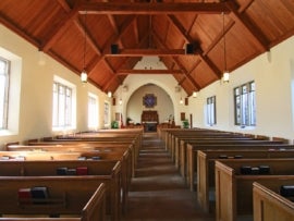 A church sanctuary.